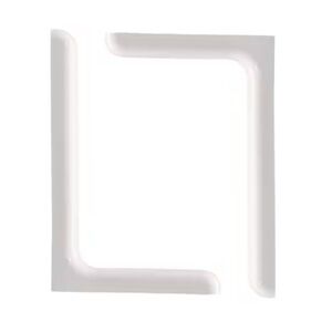 2ct White Designer Steel Shelf Brackets